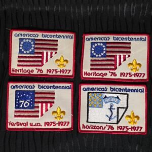 1976 America Bicentennial Scout Patches Heritage Horizon Festival Lot (4)